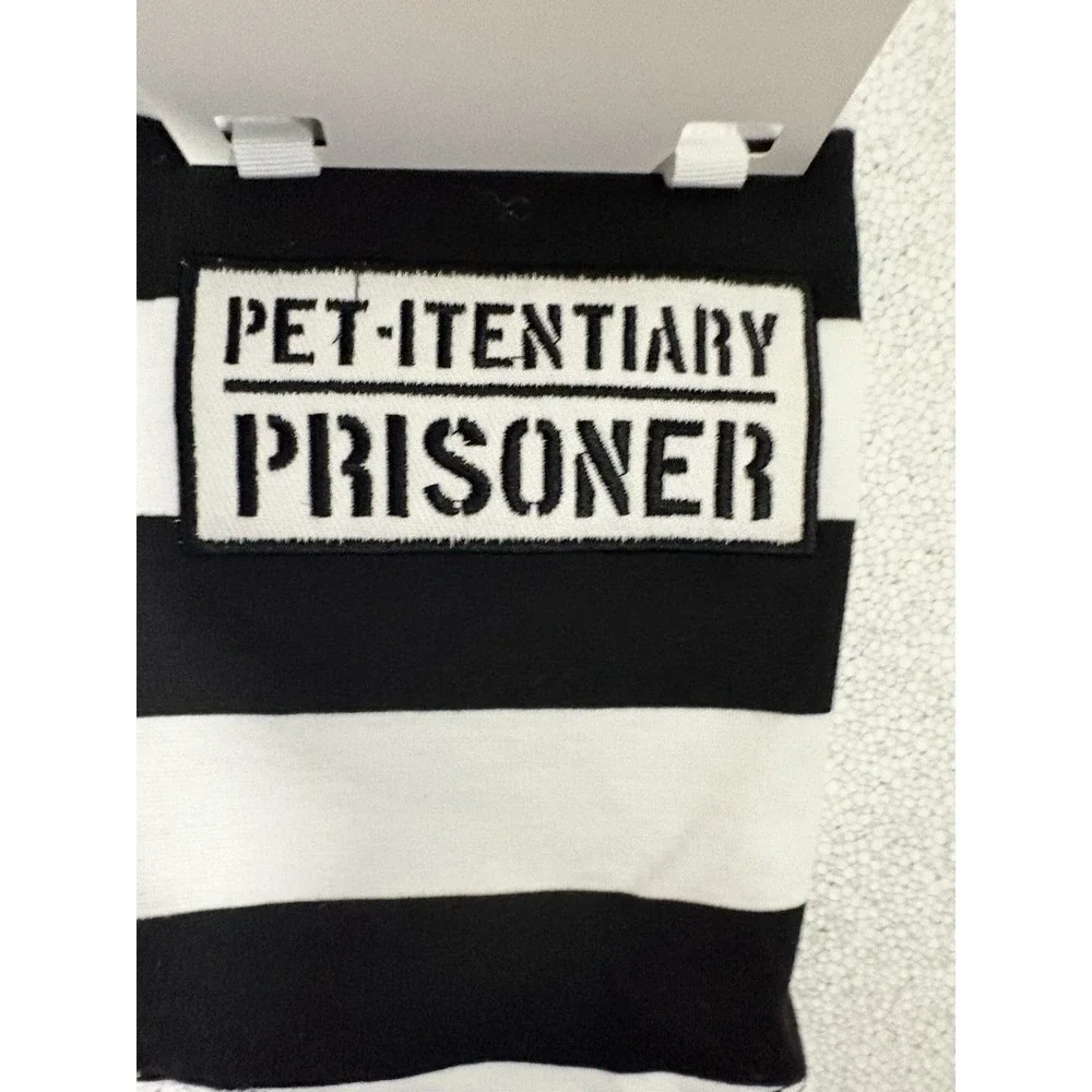PET-ITENTIARY prisoner Dog Costume Halloween new pet Bootique Size XS